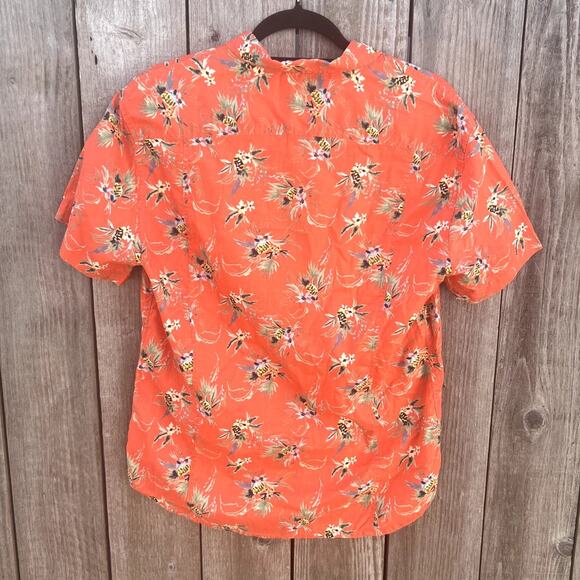 Corridor New York | Men's Tart Hawaiian Print S/S Shirt Ruby Size Medium - Picture 6 of 9